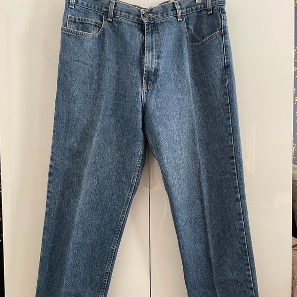 Kirkland Signature Straight Leg Jeans Men's 40x32 Blue Medium Wash 5-Pocket - Picture 1 of 3